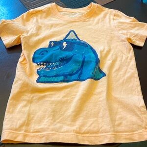 Dino t shirt.  It’s actually pink